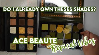 Ace Beaute Tropical Vibes Palette Swatches & COMPS | Single Eyeshadow Collection