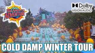 🥶 Winter Walkthrough of Universal's Islands of Adventure with 3D Audio