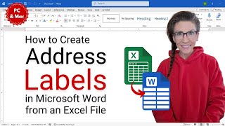 How to Create Address Labels in Microsoft Word from an Excel File (PC & Mac)