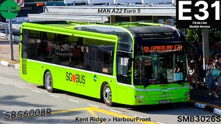 (Joyride) Circle Line shuttle service E31 (Kent Ridge to Harbourfront)