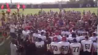 Pre-season Fight Song with Football Team