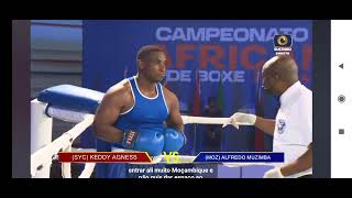 (SYC) KEDDY AGNESS VS (MOZ) ALFREDO MUZIMBA.  (CAMPEONATO AFRICANO DE BOXE ZONA 4)