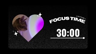 ⏱️ 30 Minute Study With Me Timer | No Music