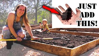 THIS is How You Build a Raised Bed Garden! Just ADD This! || Garden Inspiration