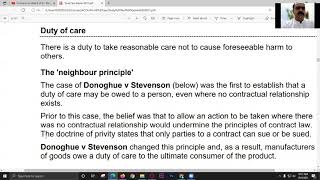 Law of Tort (Part 1 of 3) - Tort of Negligence (Duty of Care)