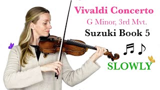 Vivaldi Concerto in G Minor, 3rd Mvt - Suzuki Book 5