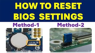 How to reset BIOS settings | How to clear CMOS settings | #BIOS #settings #reset