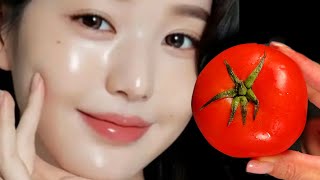 Facelift with natural collagen!🍅 A tomato removes all wrinkles from your face in 3 minutes.