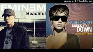 eminem/keri hilson mashup - beautiful/knocks you down