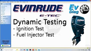 Evinrude ETEC Fuel Injector & Ignition Testing / Evinrude Diagnostics