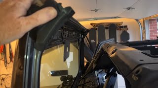 How to fold down your Wrangler Windshield 