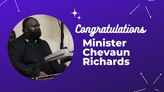 Congratulations Minister Richards!