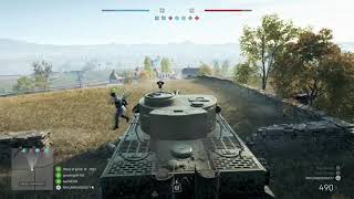 Battlefield V Tiger Shoots down plane on Panzerstorm