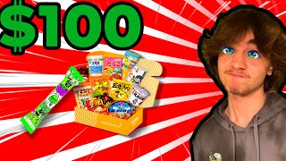 I Tried $100 Worth Of Japanese Snacks!🇯🇵