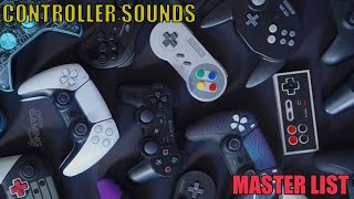 Controller sounds master list