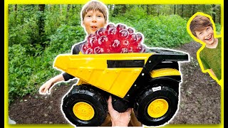 Harvesting Wild Salmon Berries in our Dump Truck