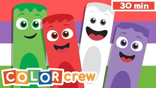 Toddler Learning Videos with Color Crew | All Colors |@BabyFirst Learn Colors, ABCs, Rhymes & More ​