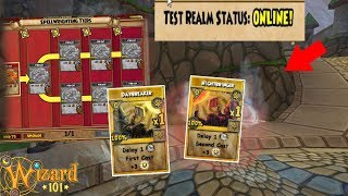Wizard101: *TEST REALM* NEW DUNGEON, SPELLS, AND SPELL SYSTEM!