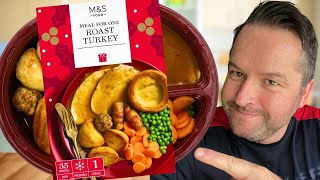 FOOD REVIEW - NEW M&S Roast Turkey Christmas Dinner for One 