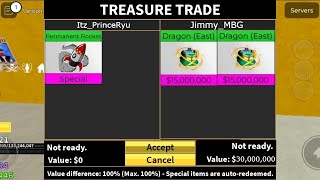 Trading for dragon and gamepass in Blox Fruits and then this happened 😱 Roblox