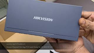 Hikvision Ethernet 8 Port Giga POE Switch Model No DS-3E0310P-E/M