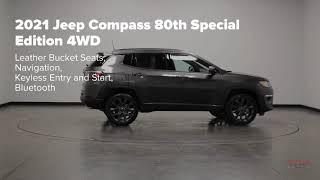 3C4NJDEB5MT516772 J21010 2021 Jeep Compass 80th Special Edition 4WD