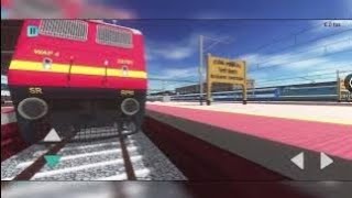 Train Arrived at time. New train game video 2024. Train simulator gameplay. Indian Train crossing 3d