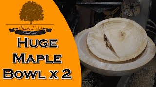 Almost maxed out my lathe giant bowl reducing waste coring with McNaughton center saver woodturning