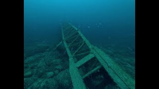 Underwater Construction Crane Off Drummond Island, Michigan / Diving The Great Lakes