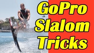 GoPro - Slalom Ski Wake 360  and 540 Landing: HO FREERIDE. Best Water Ski Tricks