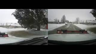 Plow Truck dash cam experiment. Ride along with me until the SD card fails. BLAH