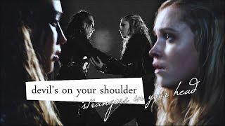 ► clarke + lexa | silhouette
