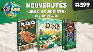 Philinews #399  (16 janvier 2026) • Nouveautés jeux de société
