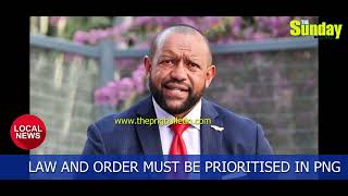 LAW AND ORDER MUST BE TOP PRIORITY: NOMANE