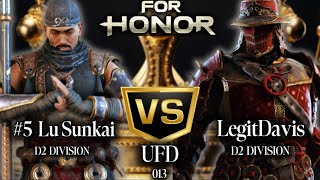 UFD 013 #5 Lu Sunkai The Great One takes on Twitch Streamer UR LegitDavis!! [For Honor