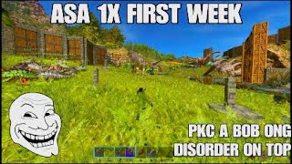 MY FIRST WEEK IN A 200MAN MEGA TRIBE | Ark survival Ascended official Pvp