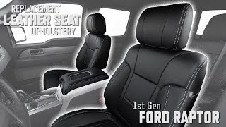 1st Gen Ford Raptor SuperCrew: Leather Upholstery & Wireless Charging Upgrade - Leatherseats.com