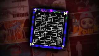 I Made an Analog Horror Bingo Game