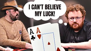 TIGHT Player w/ACES vs. Gambler's AGGRESSION!