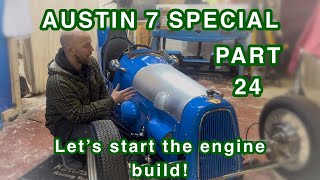 Austin 7 special build - part 24 - the start of the engine build 