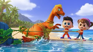 Dino Rescue Season 2: Save The Gallimimus | Episode 3 | Dinosaur Cartoon |  Bebe Bobo