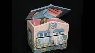 Jewelry storage (big house) music box series