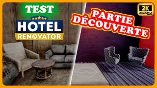 NOUVELLE PARTIE DÉCOUVERTE - Hotel Renovator - Gameplay FR