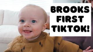 BABY BROOKS FIRST TIKTOK!!