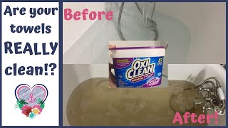 Towel Stripping Experience with Oxiclean | Deep Clean Laundry Tutorial