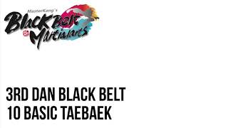 10 Basic 3rd Dan Black Belt