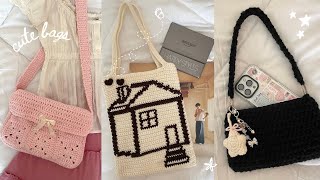 how to crochet the cutest messenger bag, mini shoulder bag, & harry's house tote | easy tutorial