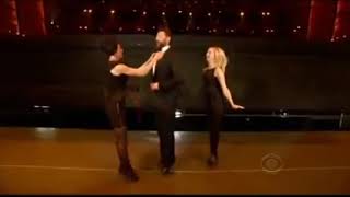2014 68th Annual Tony Awards   Hugh Jackman Hopping