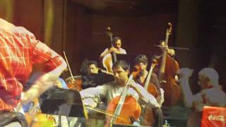 Tambuco in rehearsal with Camerata Coahuila