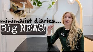 minimalist diaries... BIG NEWS! 